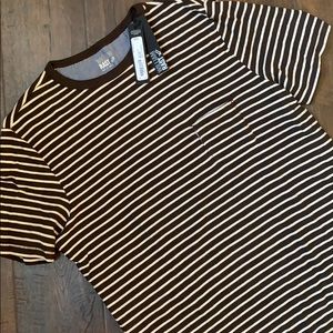 William Rast men’s brown short sleeve shirt